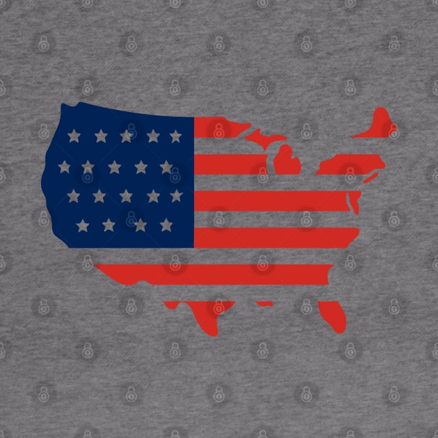 USA Map Flag by KayBee Gift Shop